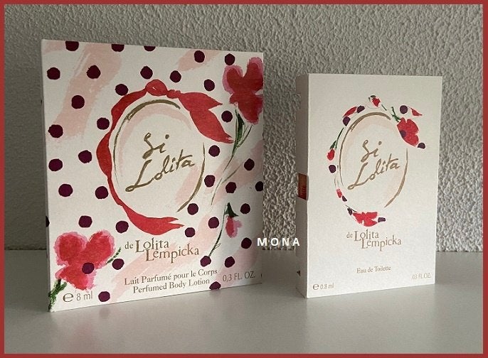 Si Lolita set edt + bodylotion parfum sample proefje tester, Verzenden, Nieuw, Proef of Tester, Gevuld