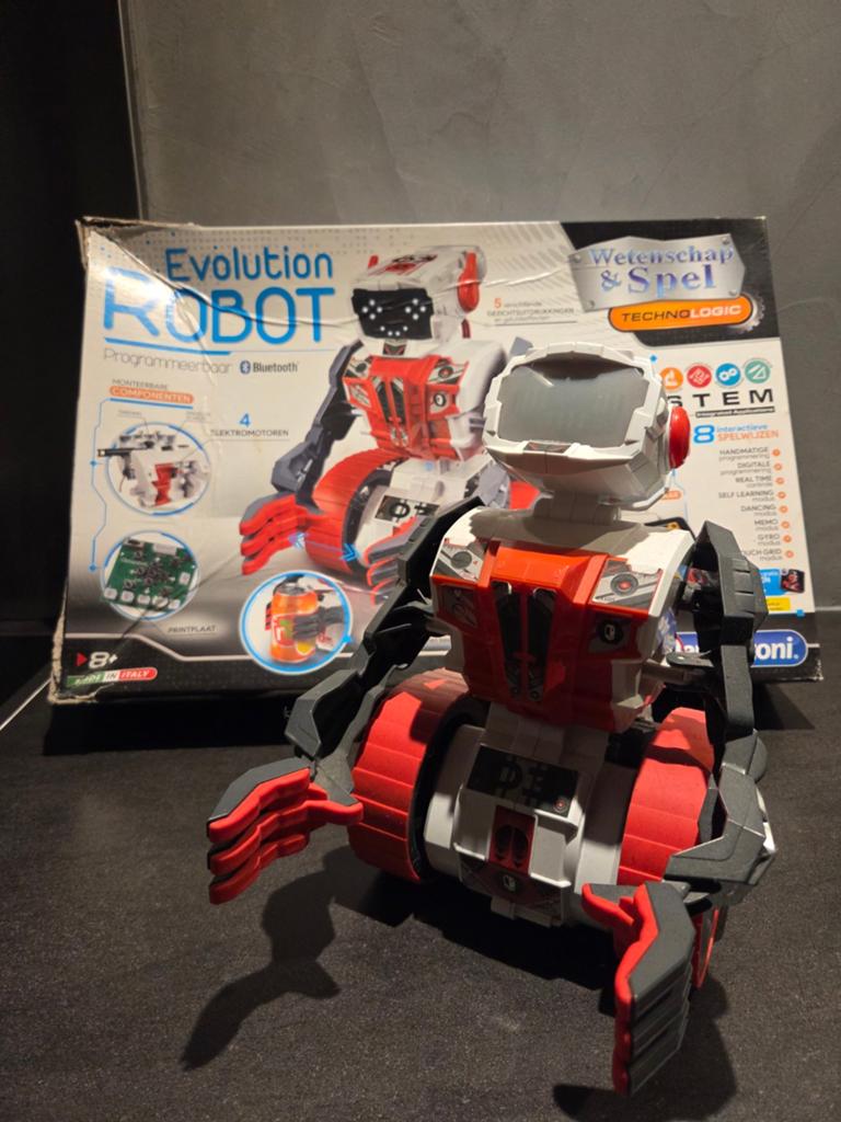 Clementoni Evolution robot, Kinderen en Baby's, Speelgoed | Educatief en Creatief, Gebruikt, Bouwen, Elektronica, Ontdekken, Ophalen