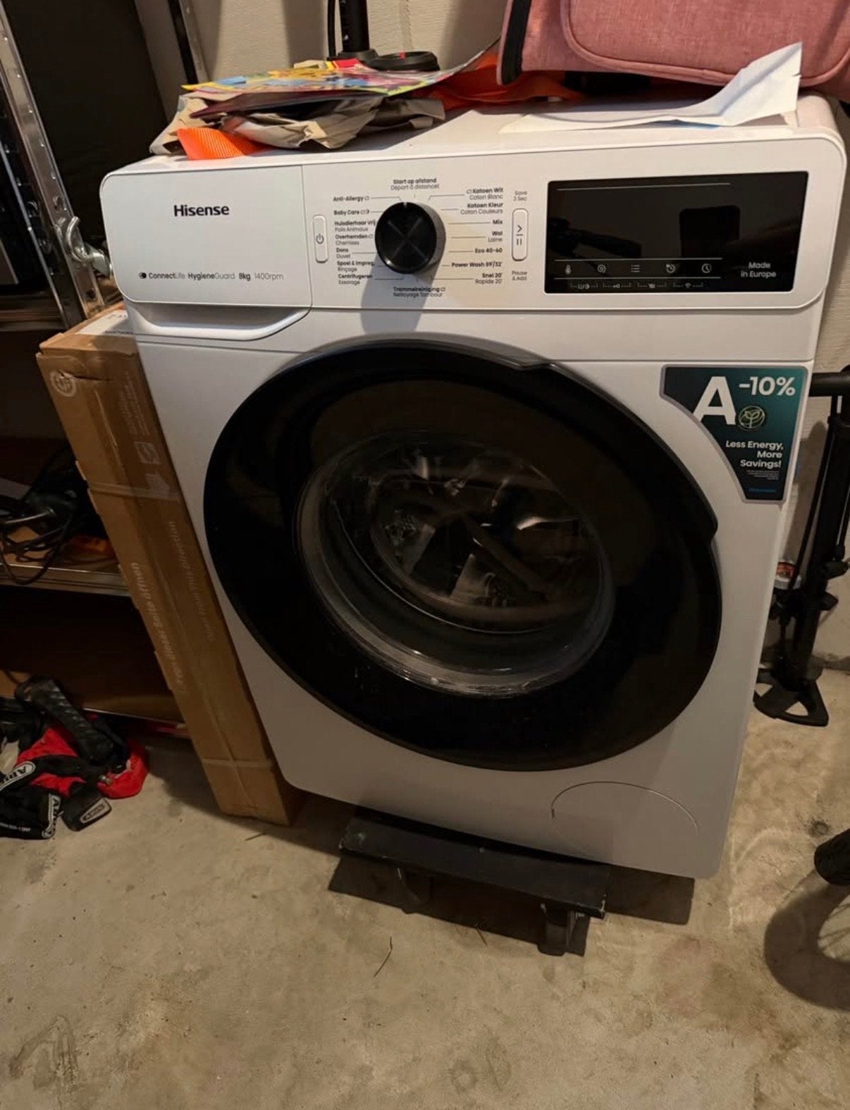 Hisense Wasmachine  8kg, 1400 toeren, Witgoed en Apparatuur, Wasmachines, Zo goed als nieuw, Voorlader, 8 tot 10 kg, 85 tot 90 cm