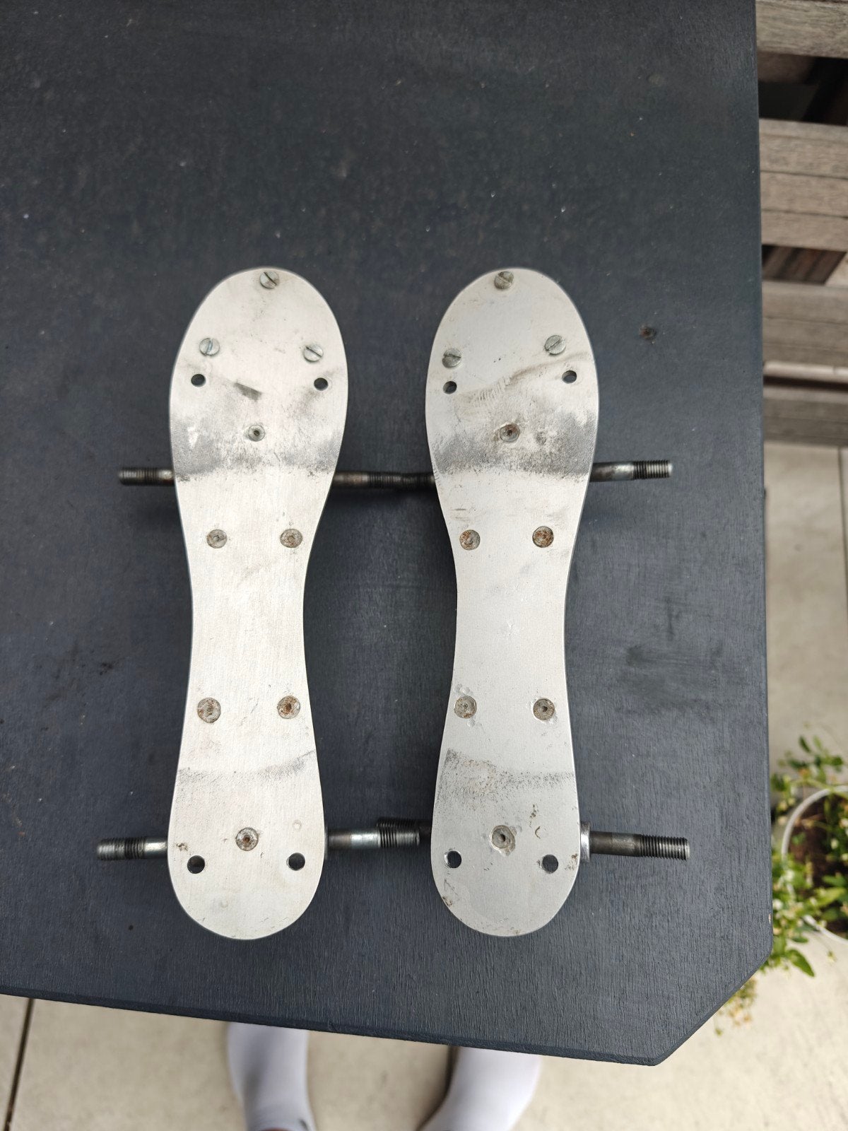 Zeldzame Beadle 4 dance plates voor Rollerskates., Ophalen of Verzenden, Gebruikt