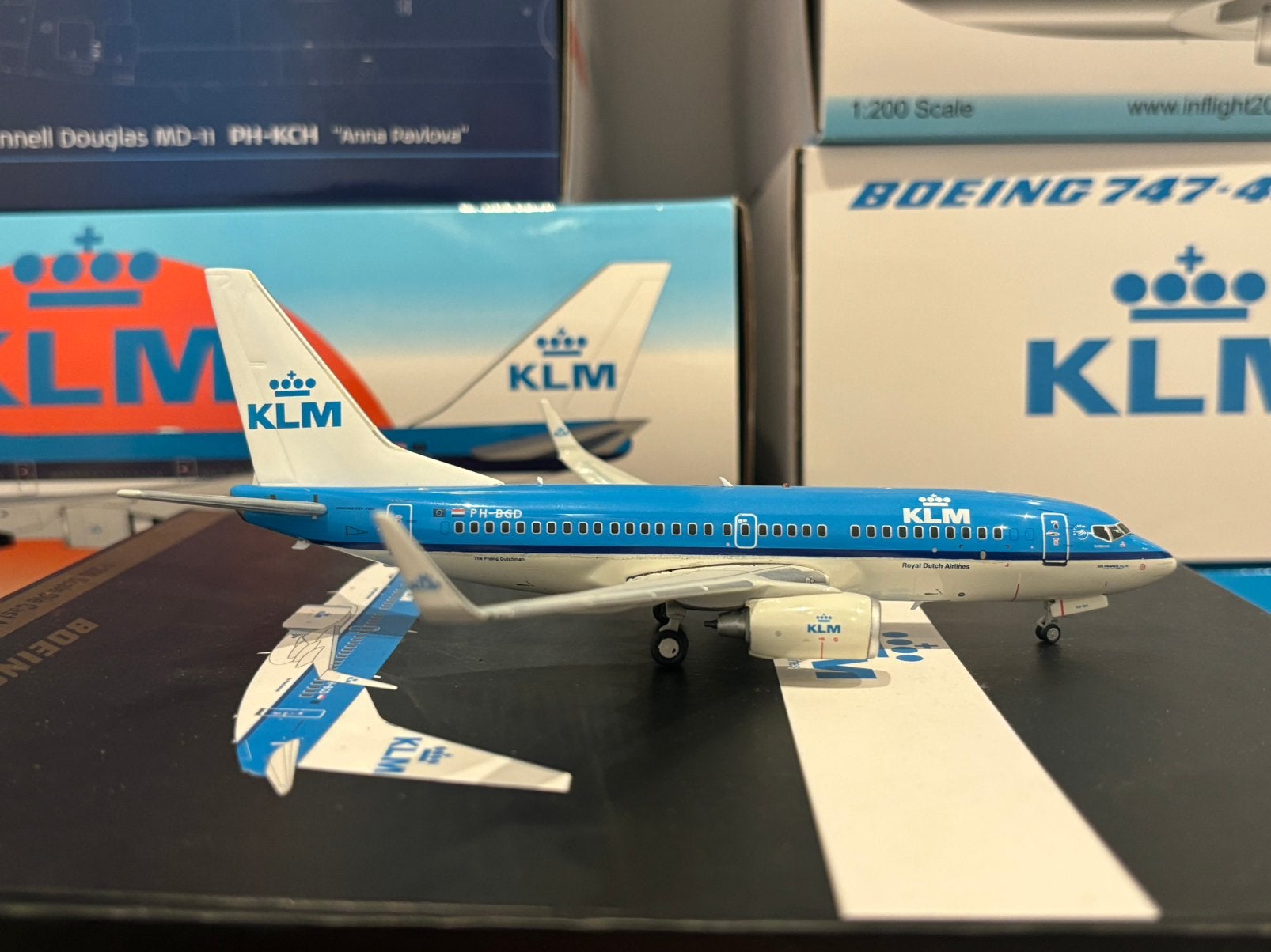 Gemini Jets KLM Boeing 737 1/200, Ophalen of Verzenden, Zo goed als nieuw, Schaalmodel