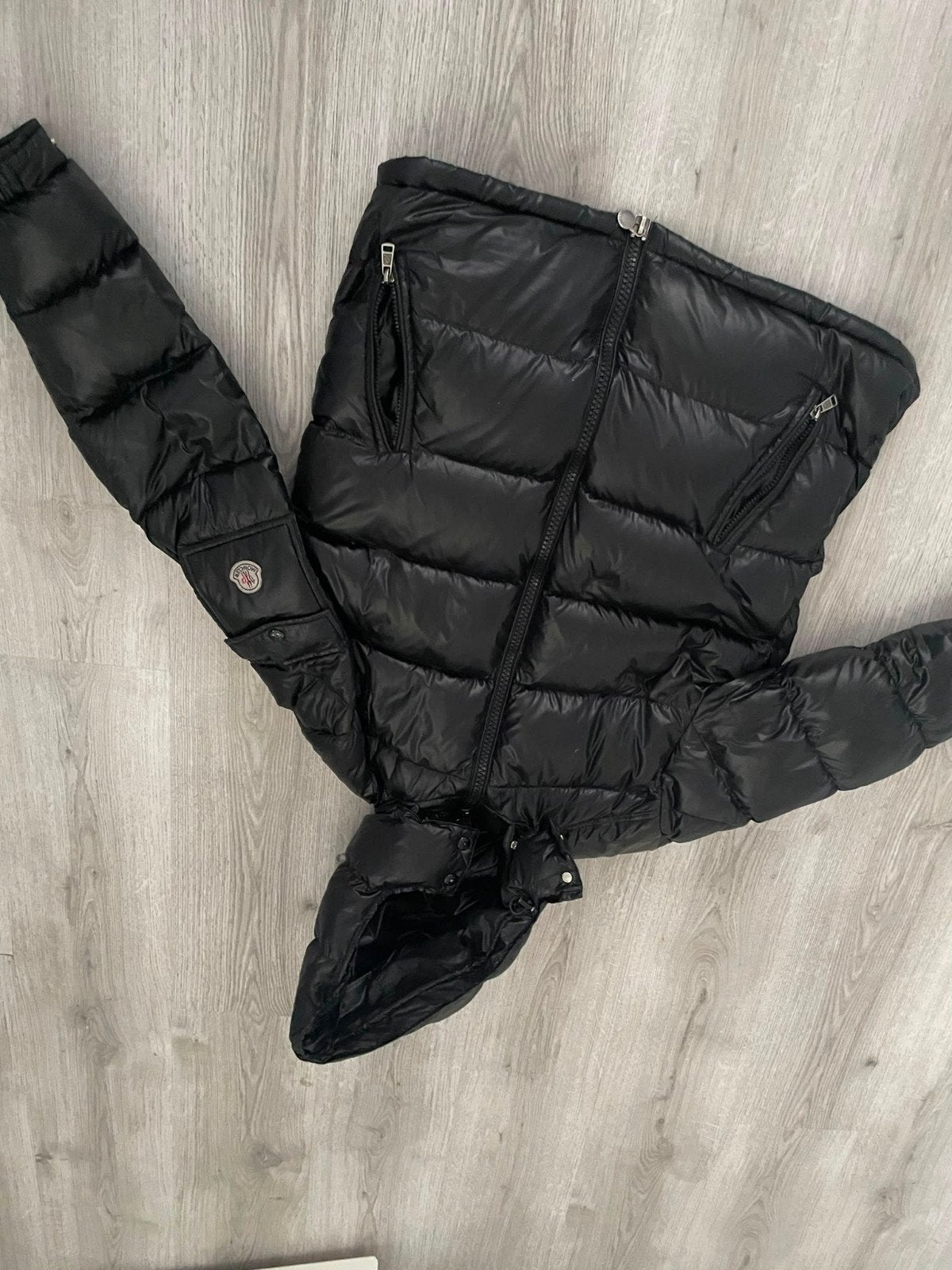 Moncler Maya Heren Winterjas Zwart, Ophalen of Verzenden, Zo goed als nieuw, Zwart, Moncler