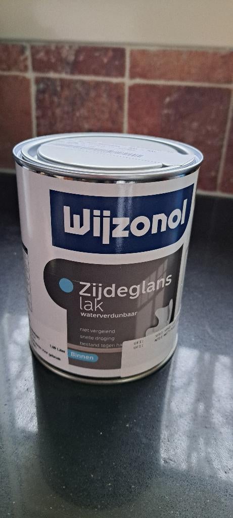 nieuw 2 x 1 liter wijzonol zijdeglanslak Ral 9001, Ophalen, Wit, Nieuw, Lak