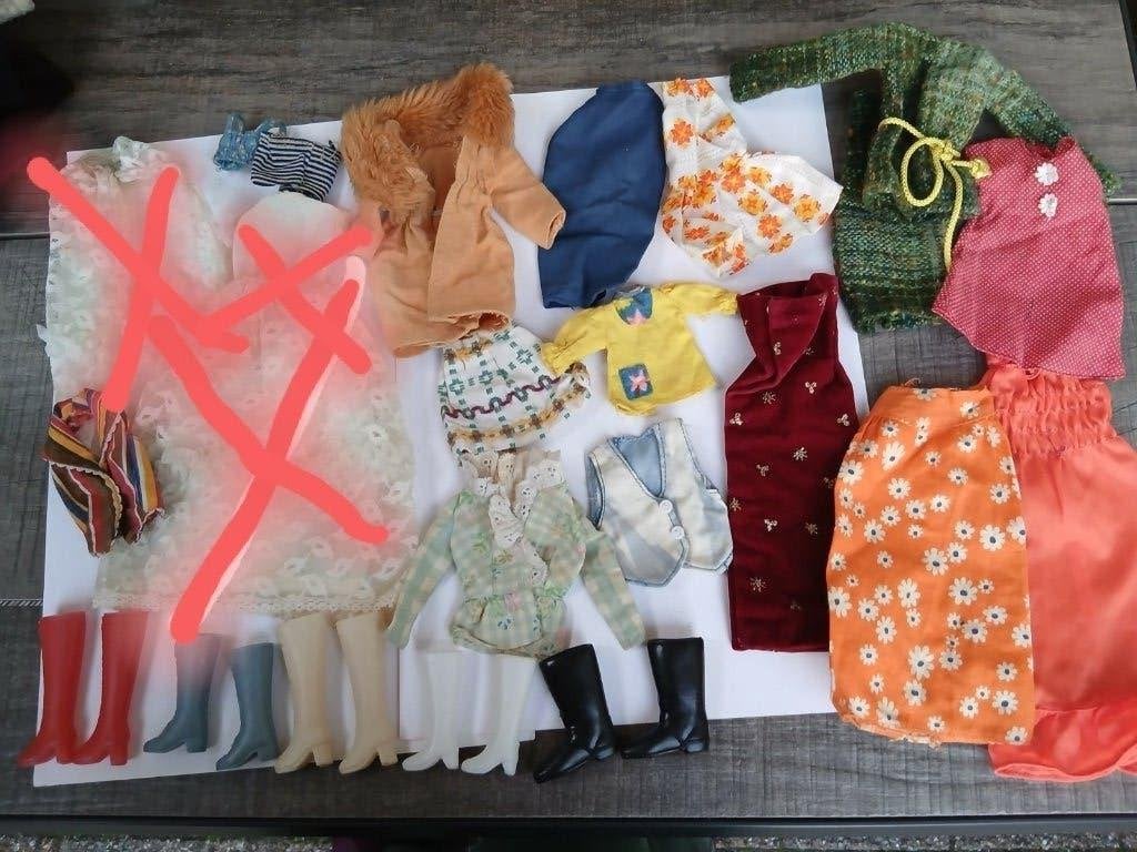 Vintage Barbie Kleding, Ophalen of Verzenden, Gebruikt, Kleertjes