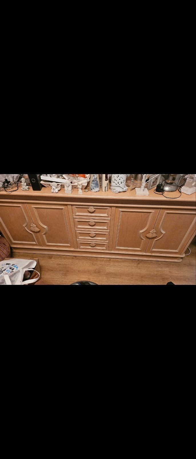 Houten dressoir met lades en deuren gratis, Gebruikt, Met lade(s), Klassiek, 150 tot 200 cm
