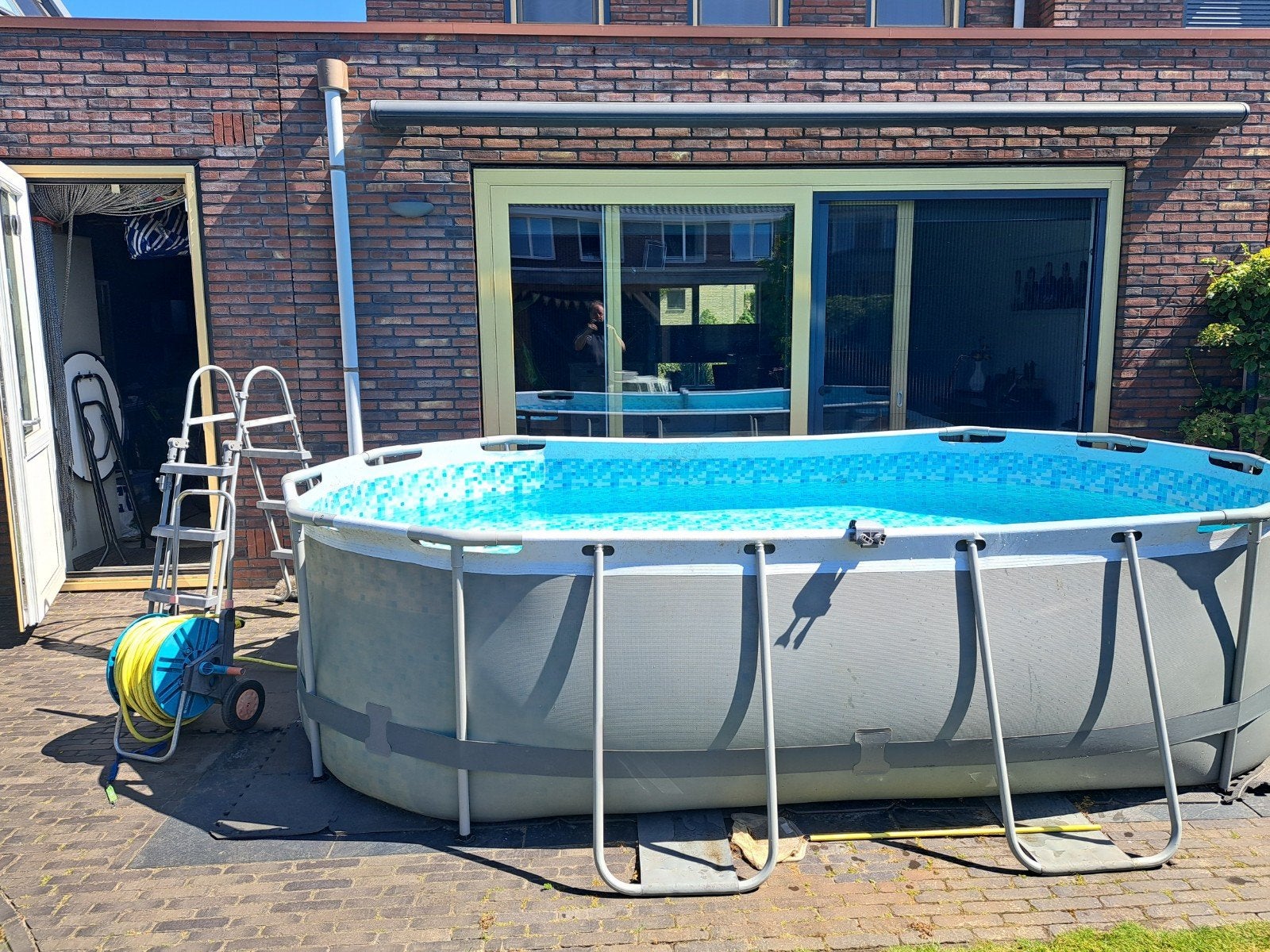 Bestway Zwembad Compleet met toebehoren, Ophalen, Gebruikt, 200 tot 300 cm, 80 tot 120 cm