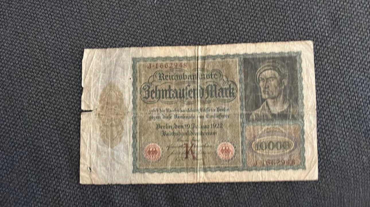 Duitsland 10.000 Mark 1922, Postzegels en Munten, Bankbiljetten | Europa | Niet-Eurobiljetten, Ophalen of Verzenden, Duitsland