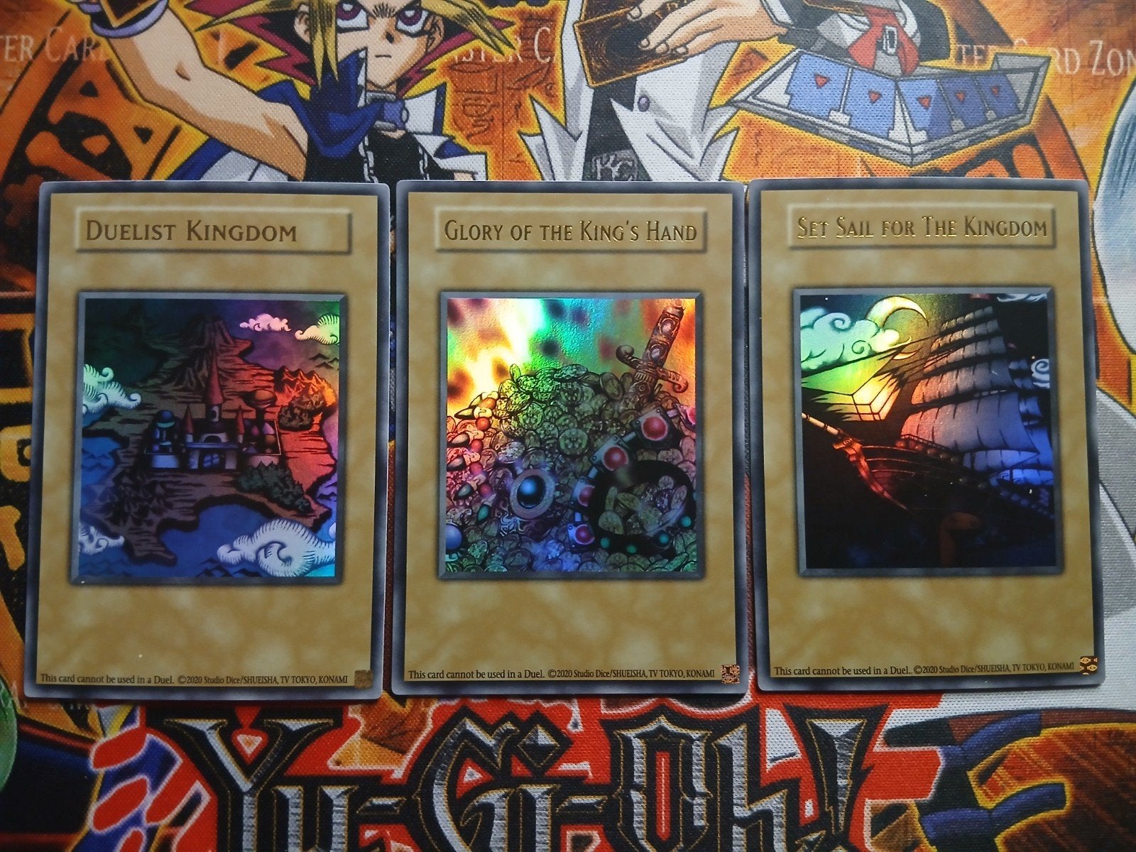 Duelist Kingdom Ultra Rare Promo Set - Yu-Gi-Oh, Ophalen of Verzenden, Zo goed als nieuw, Foil