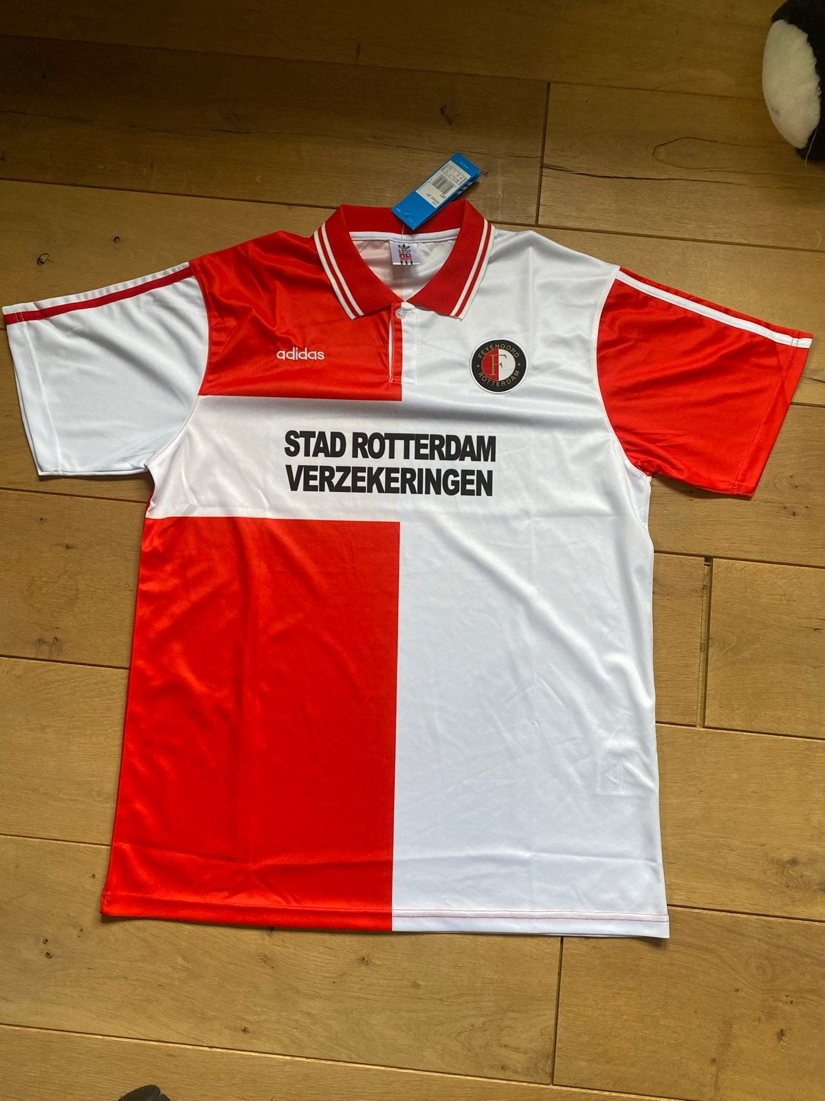 Feyenoord Retro Shirt Adidas XL - Nieuw met kaartjes, Meerkleurig, Ophalen of Verzenden, Voetbal, Maat 56/58 (XL)