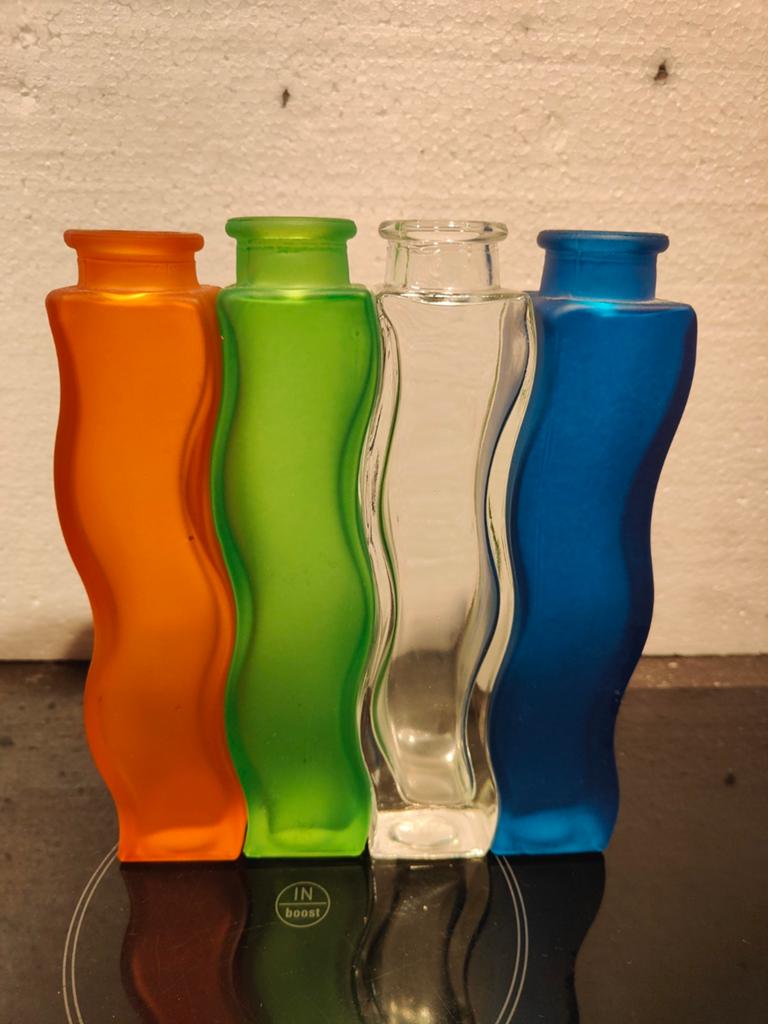 Set van 4 IKEA vaasjes in diverse kleuren, Ophalen of Verzenden