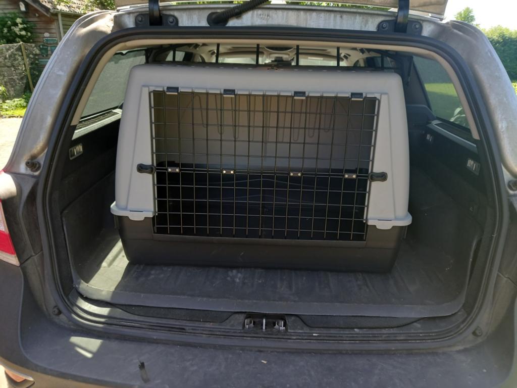 Hondenbench transportkooi hondenhok M-L, Dieren en Toebehoren, Hondenbenches, Zo goed als nieuw, Ophalen
