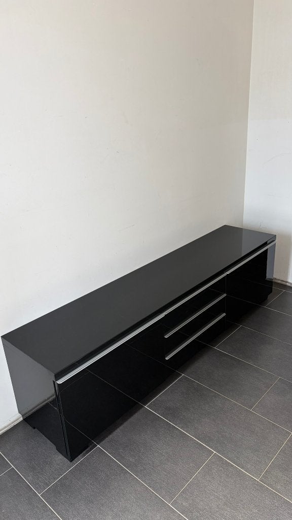 IKEA BESTÅ BURS TV-kast hoogglans zwart, Ophalen, Overige materialen, 150 tot 200 cm, Zo goed als nieuw