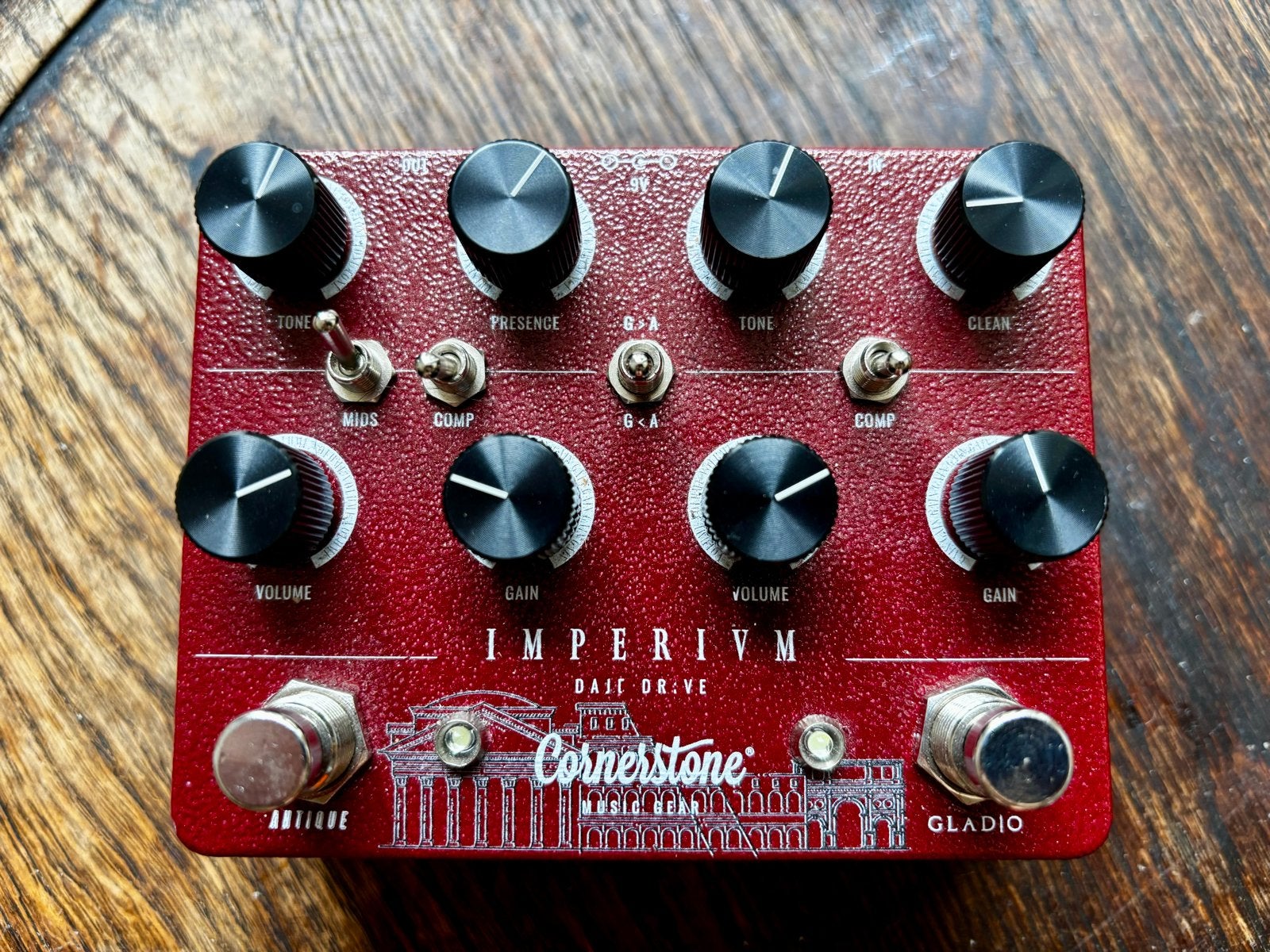 Cornerstone Imperium Dual Overdrive, Muziek en Instrumenten, Effecten, Ophalen of Verzenden, Zo goed als nieuw, Distortion, Overdrive of Fuzz