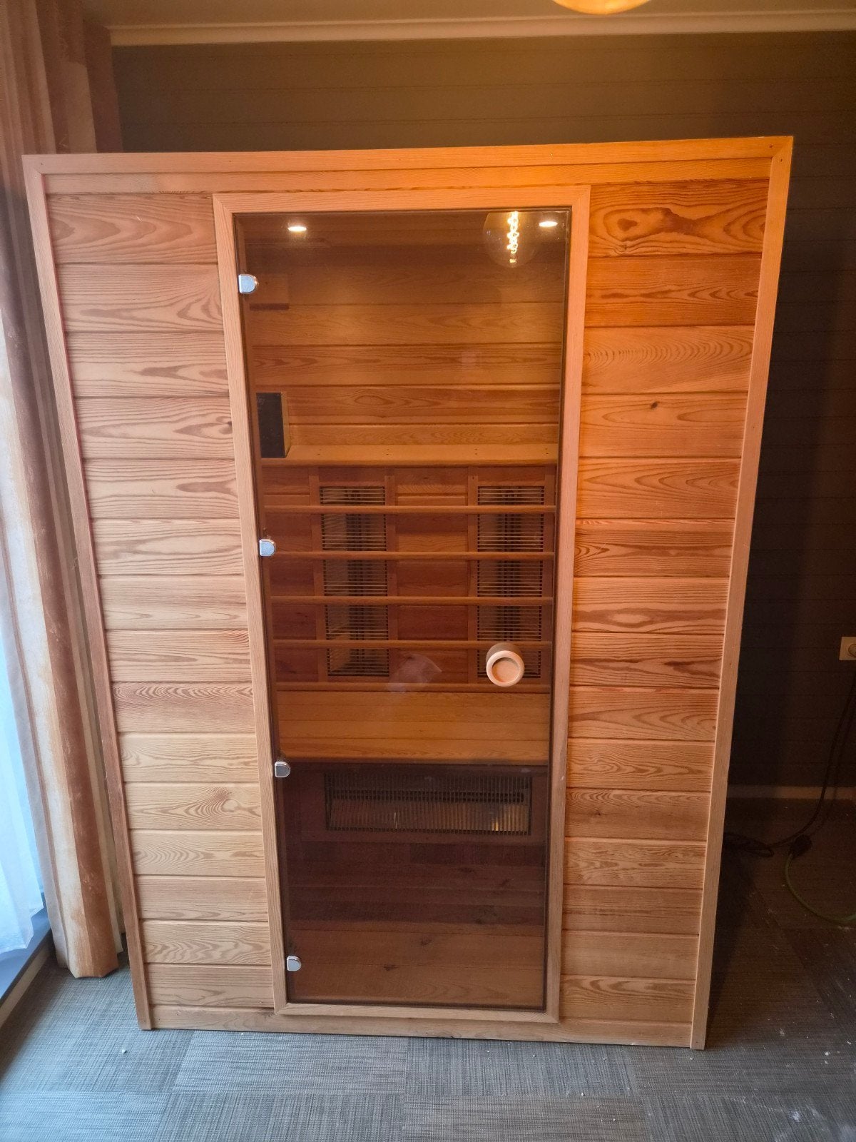 Infrarood cabine Vitality 186x130x97 cm 2 persoons, Ophalen, Zo goed als nieuw, Infrarood, Complete sauna