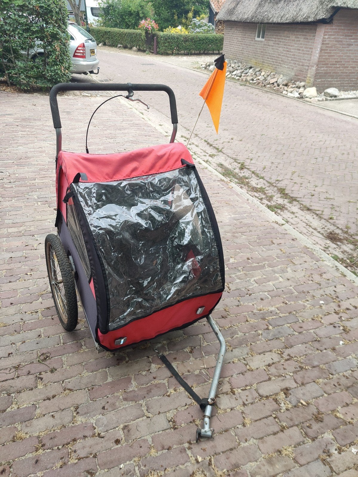 Leuke Fietskar, Fietsen en Brommers, Fietsaccessoires | Aanhangers en Karren, Ophalen, Gebruikt, Kinderkar