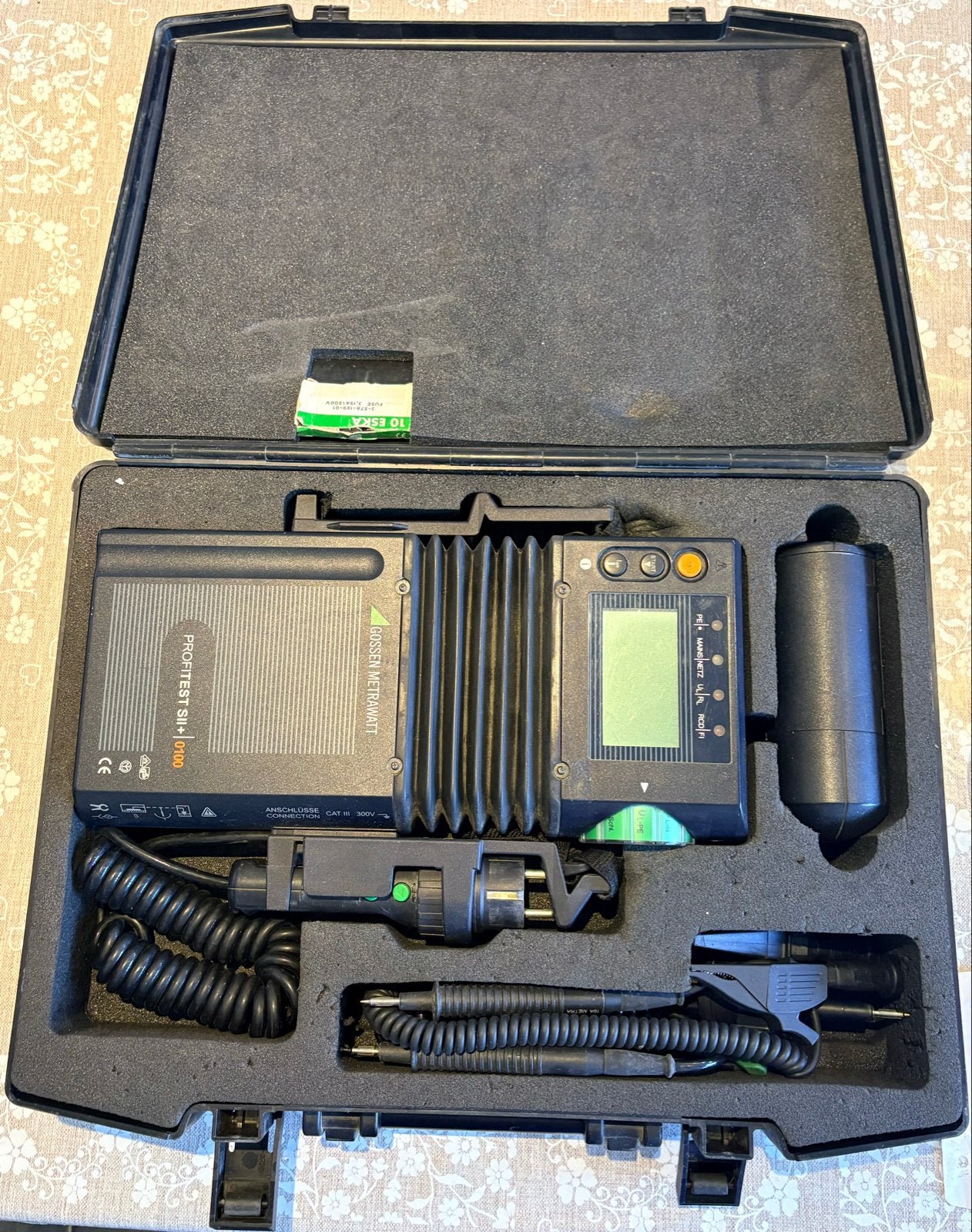 Gossen Metrawatt Profitest SII+0100 complete set, Ophalen of Verzenden, Gebruikt, Elektriciteit