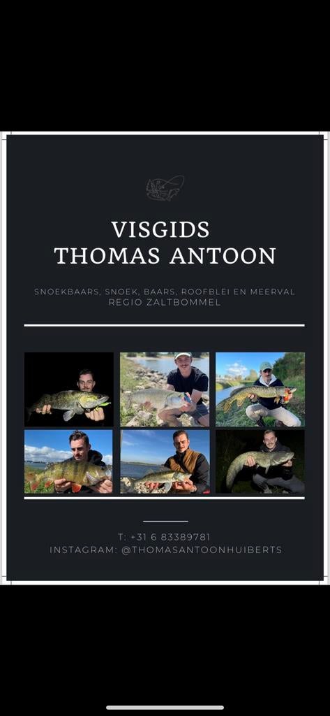 Visgids Thomas Antoon - Snoekbaars, Snoek, Baars, Roofblei, Ophalen, Nieuw, Overige typen