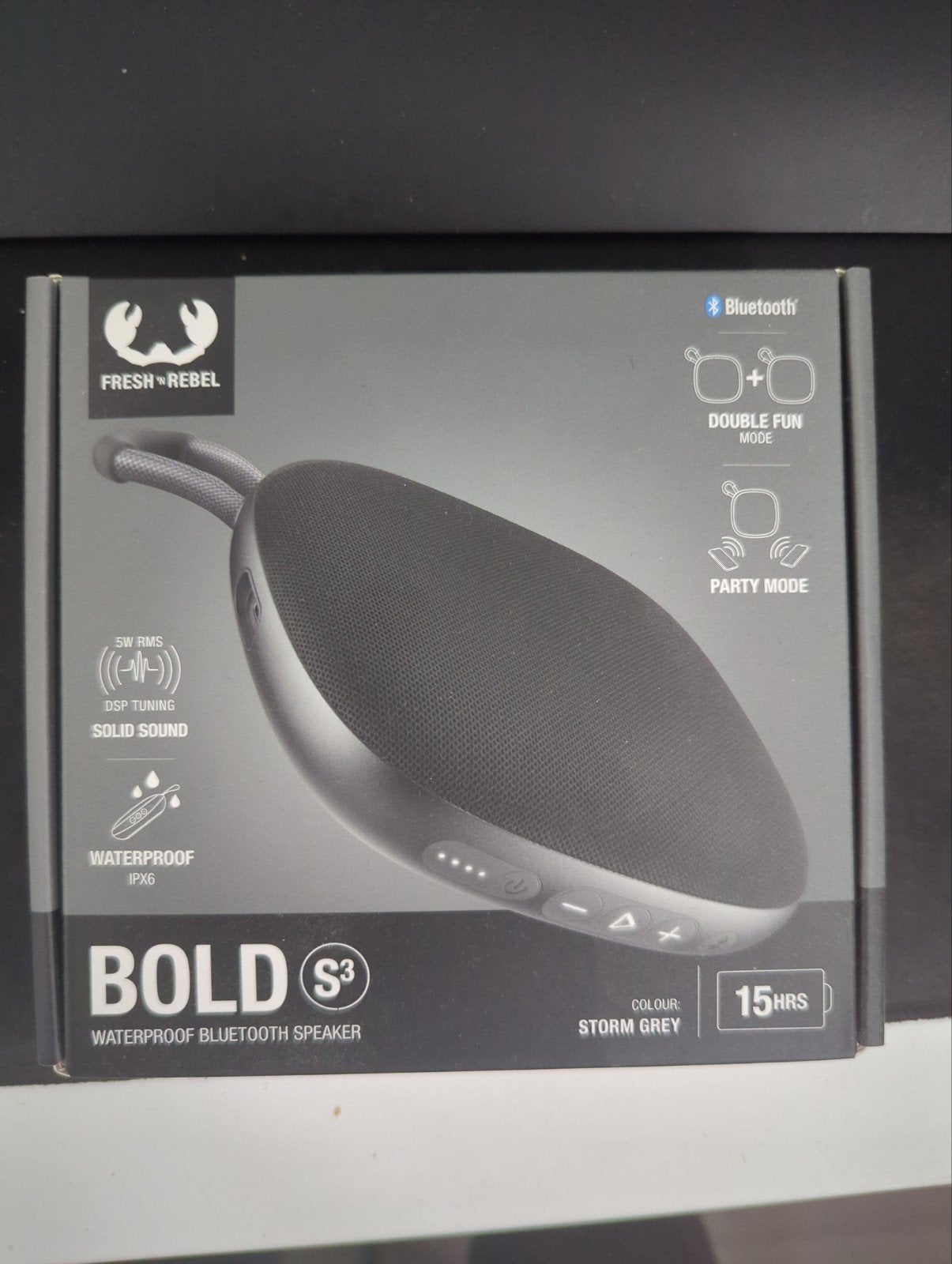 Fresh 'n Rebel Bold S3 Waterproof Bluetooth Speaker, Nieuw, Ophalen of Verzenden, Draagbare speaker, Minder dan 60 watt