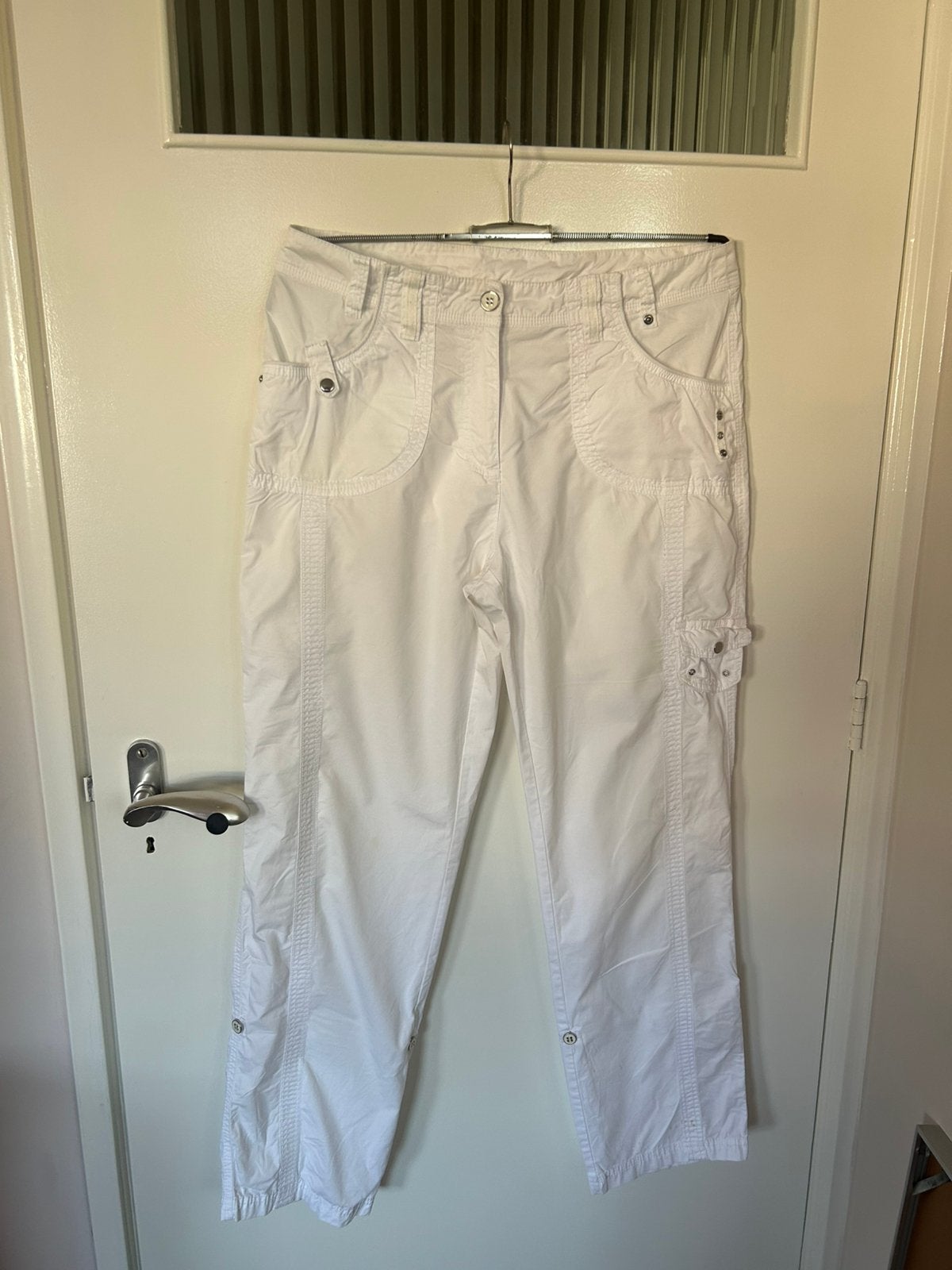 Sportieve witte broek van Canda, maat 40, Maat 38/40 (M), Wit, Ophalen of Verzenden, Zo goed als nieuw