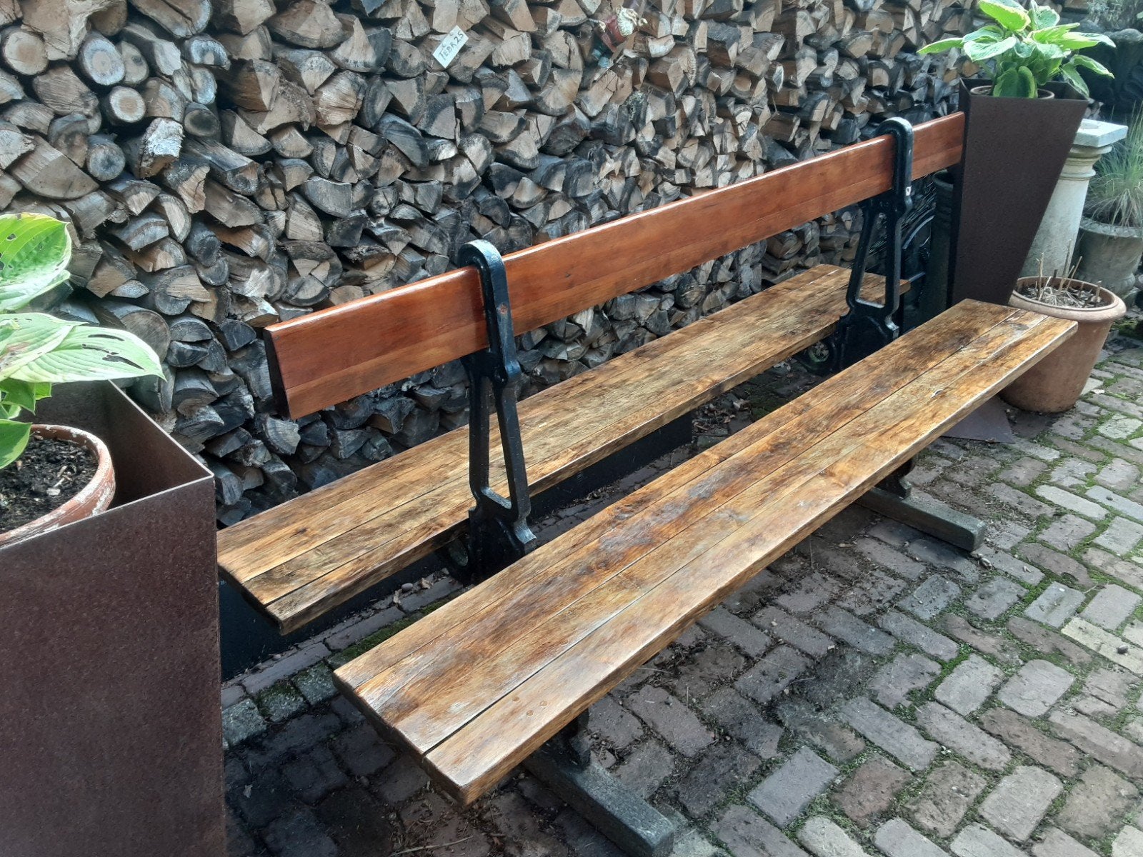 gietijzeren tuinbank, stationsbank, Ophalen, Overige materialen