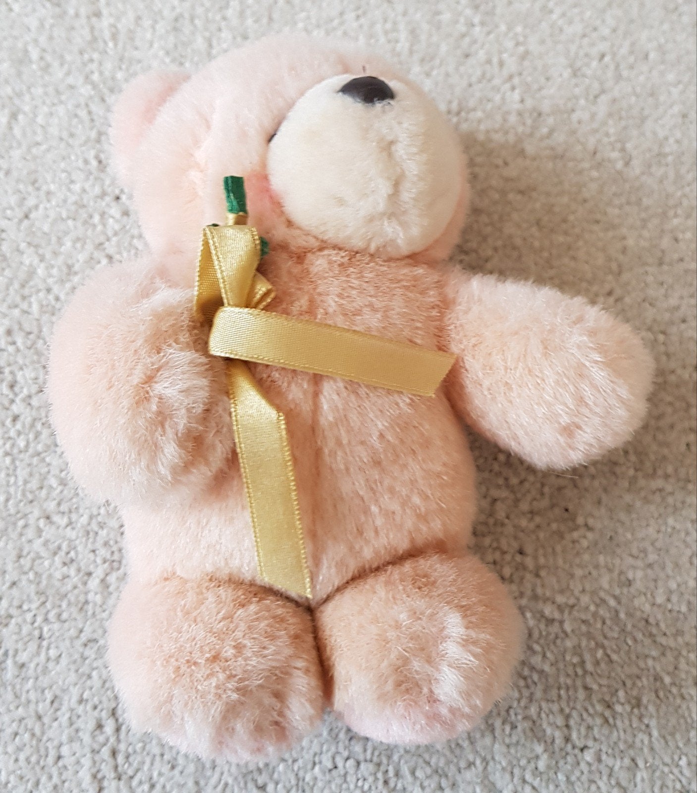 Knuffelbeer licht bruin knuffel beer teddy pluche speelgoed, Verzenden, Beer, Zo goed als nieuw, Wasbaar