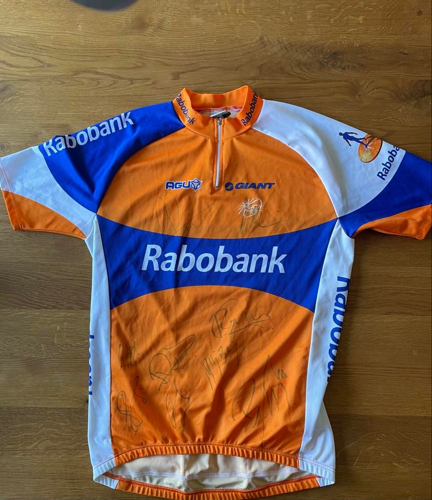 Gesigneerd Rabobank wielershirt - Gesink & Mollema, Heren, Ophalen of Verzenden, Zo goed als nieuw, XL