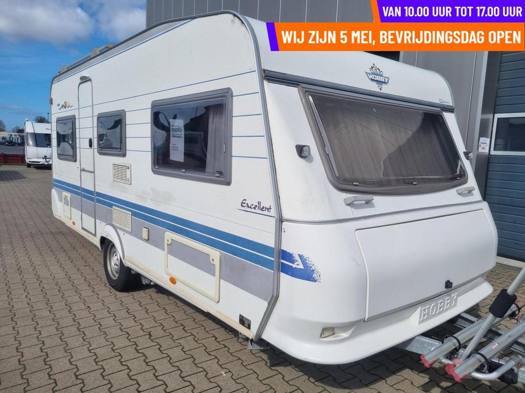 Hobby excellent easy 495 ul MOVER + VOORTENT + ENKELE BEDDEN, Rondzit, Hobby, Bedrijf, 750 - 1000 kg
