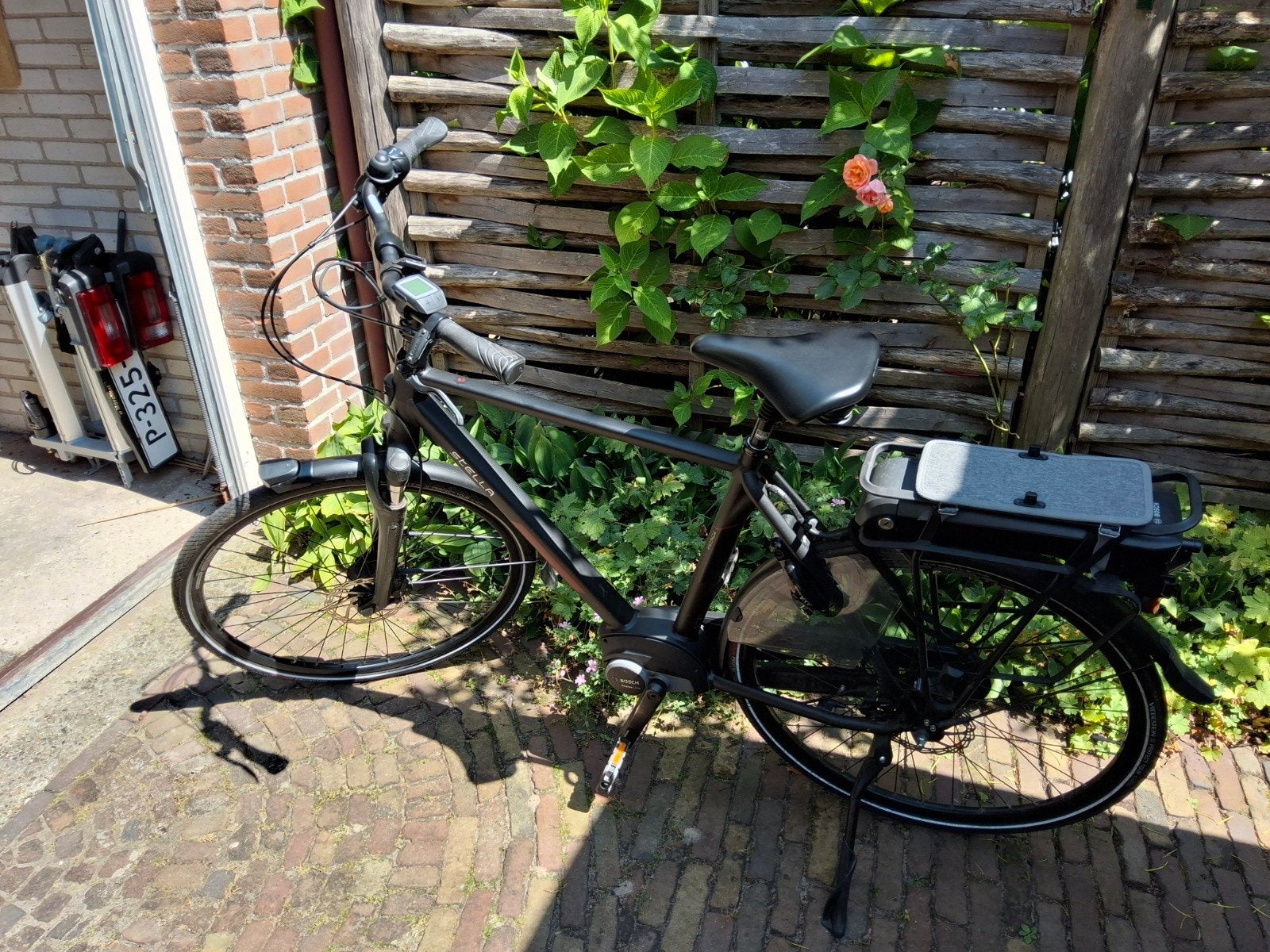 Elektrische herenfiets, zwart, stella vicenza, Fietsen en Brommers, Elektrische fietsen, Ophalen, Zo goed als nieuw, Overige merken