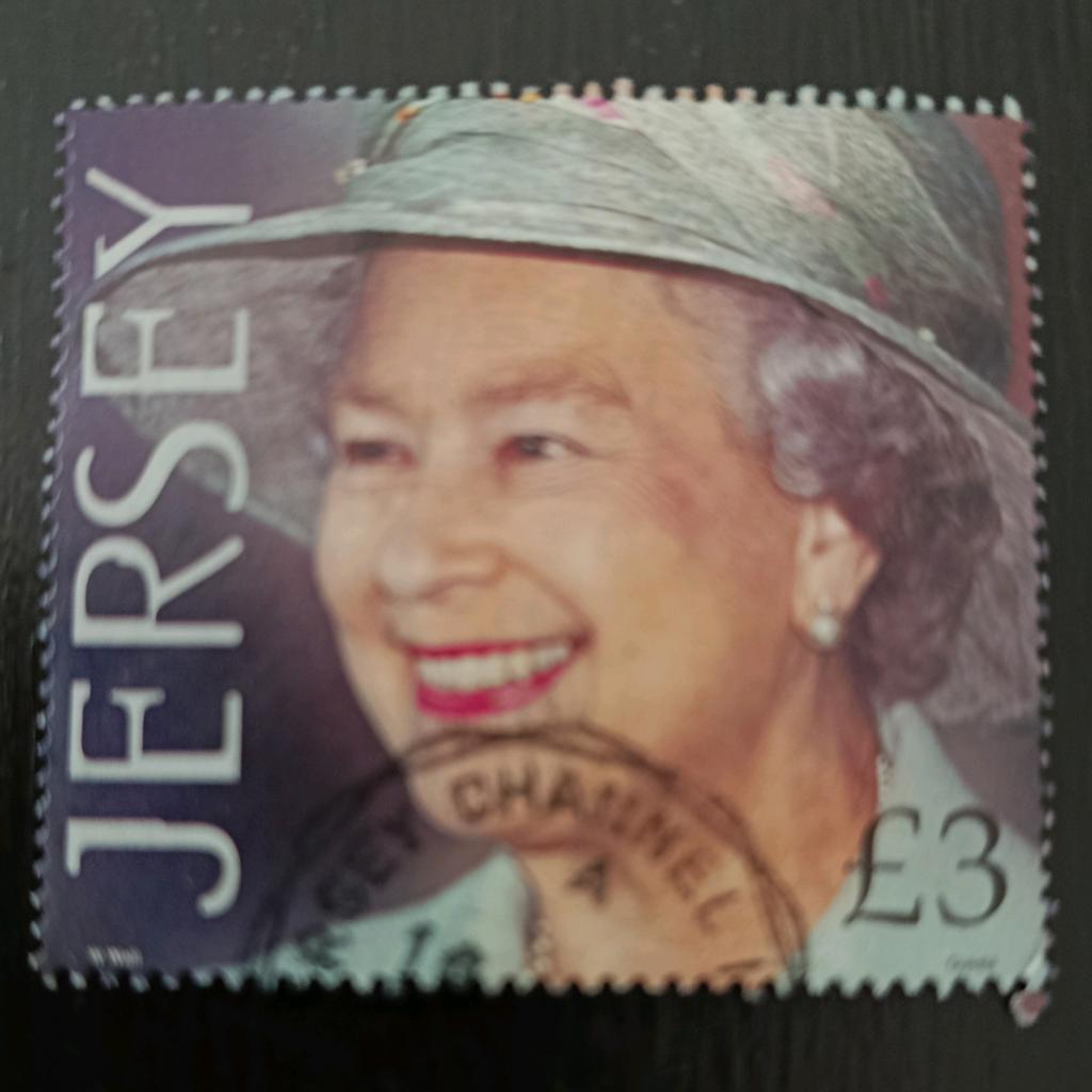 Jersey. Gewilde zegel £ 3 Queen Elizabeth., Ophalen of Verzenden, Gestempeld