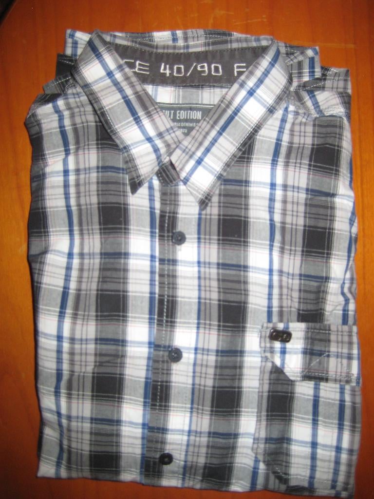 Geruit hemd, L, Cult Edition, lange mouw, Kleding | Heren, Overhemden, Ophalen of Verzenden, Zo goed als nieuw, Halswijdte 41/42 (L)