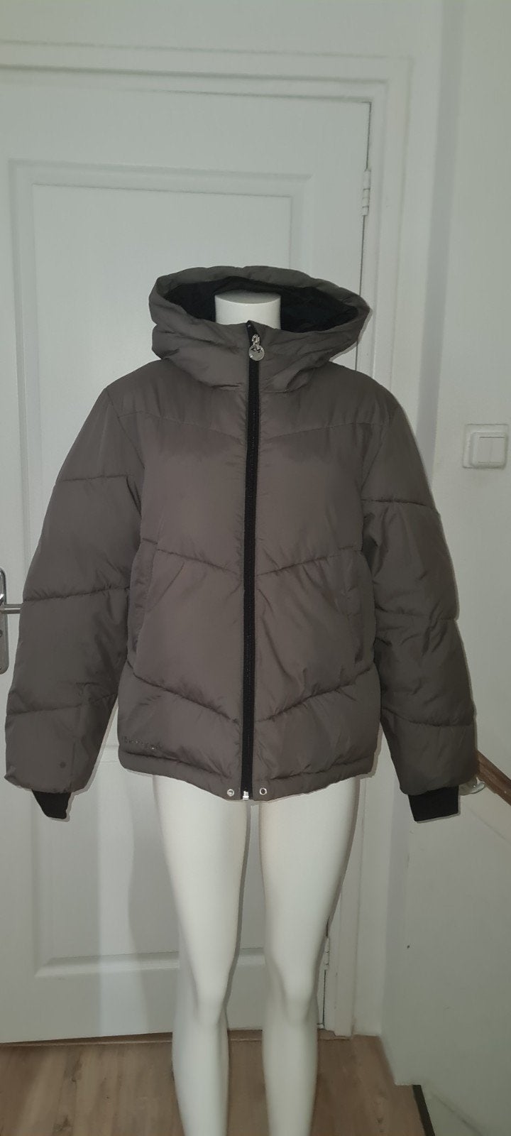 winterjas L bruin groen Rohnisch keurig warme jas winter, Kleding | Dames, Rohnisch, Bruin, Maat 42/44 (L), Ophalen of Verzenden