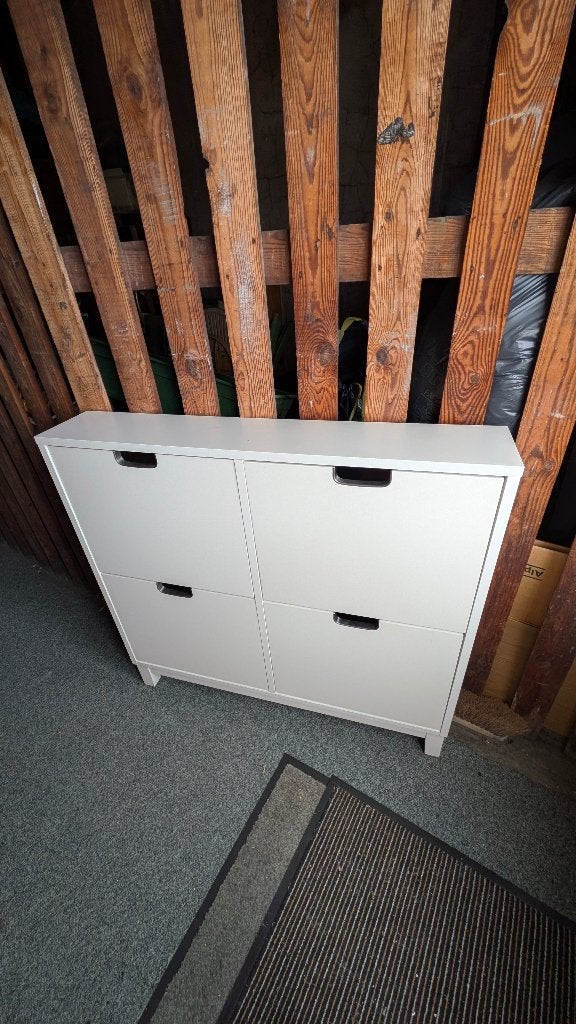 IKEA STÄLL Schoenenkast 4 vakken - Wit, Ophalen, Zo goed als nieuw