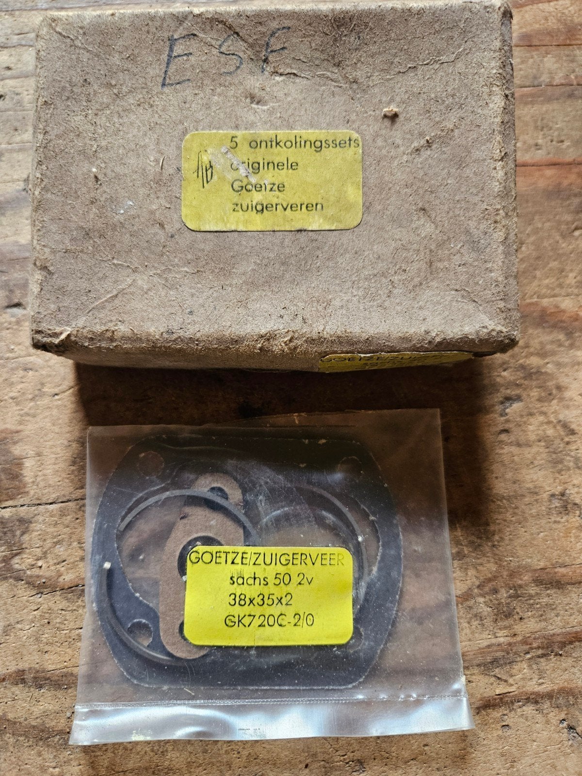 Originele Sachs/Goetze zuigerveren set, Fietsen en Brommers, Brommeronderdelen | Oldtimers, Ophalen of Verzenden, Nieuw, Blok