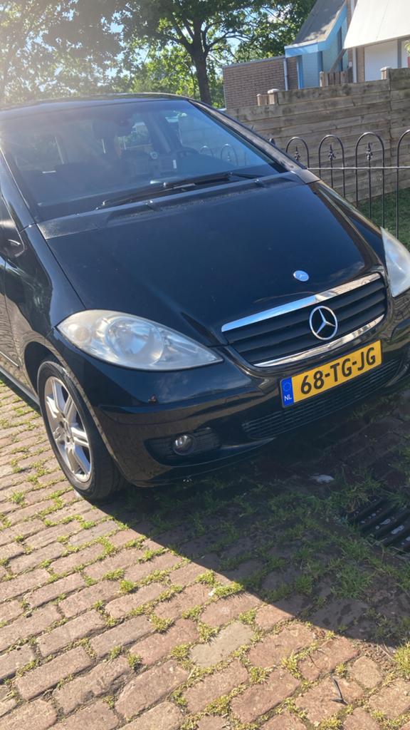 Mercedes-Benz A-Klasse 1.5 A160 5DRS 2006 Zwart, Voorwielaandrijving, 15 km/l, 1498 cc, Leder en Stof