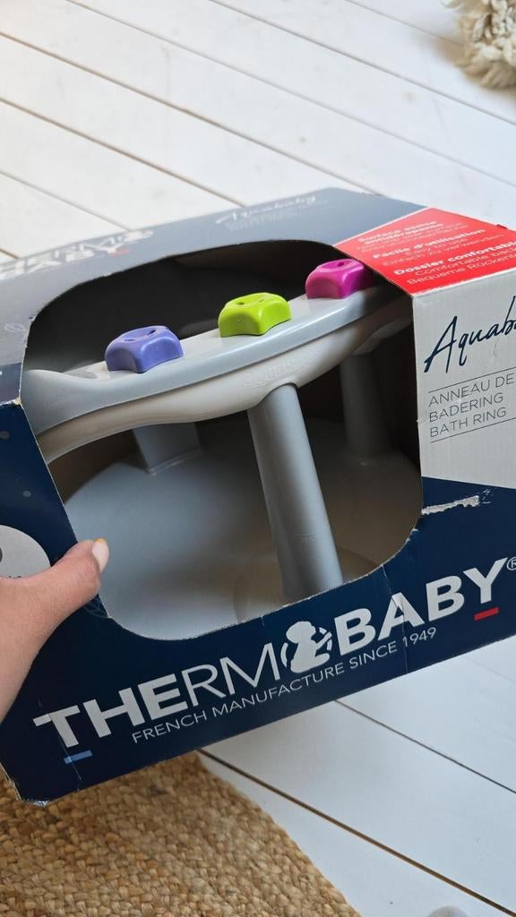 Therm&Baby Aquababy Badring - Badsteun voor baby's, Ophalen, Zo goed als nieuw, Badzitje of Badring, Overige merken
