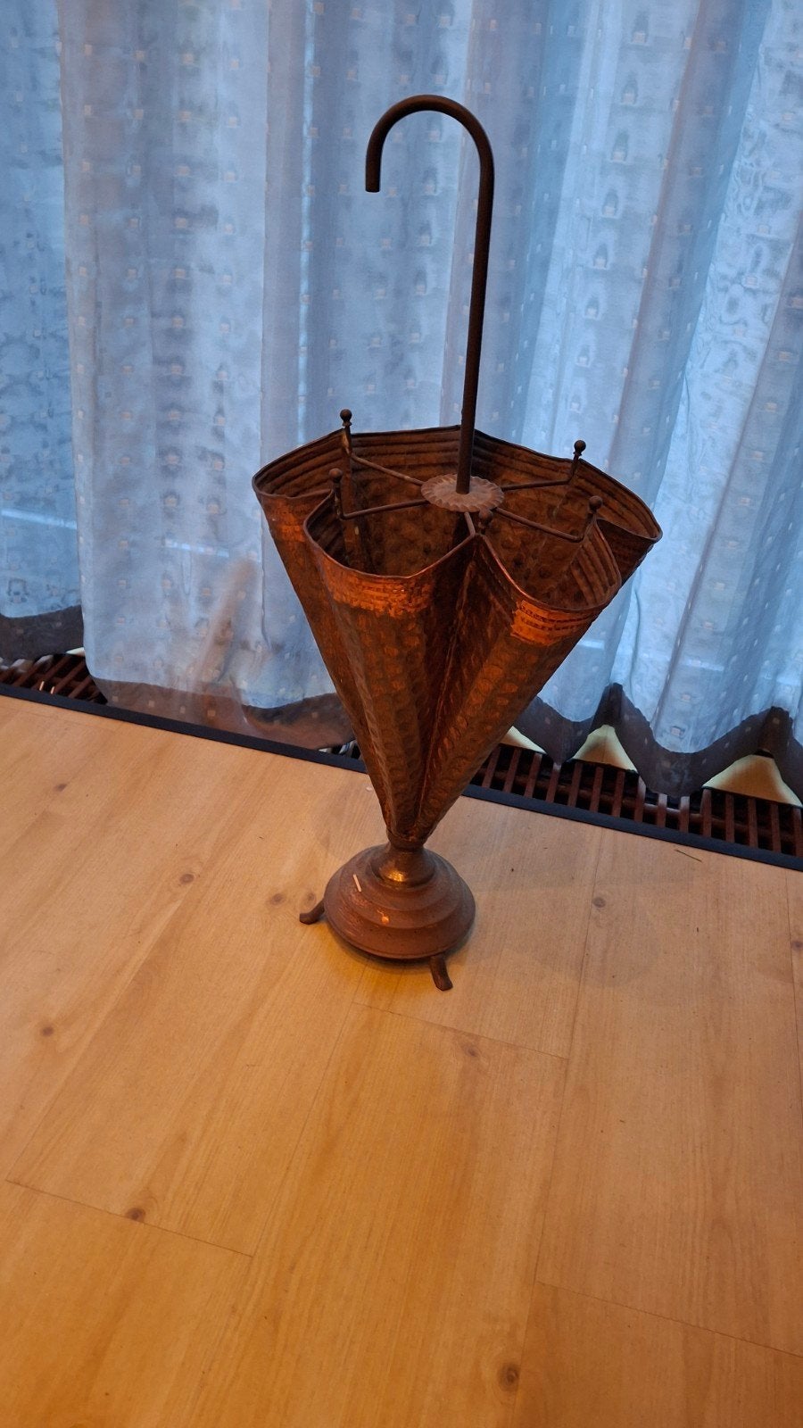 Antieke Koperen Paraplubak - Vintage Stijl, Antiek en Kunst, Ophalen, Koper