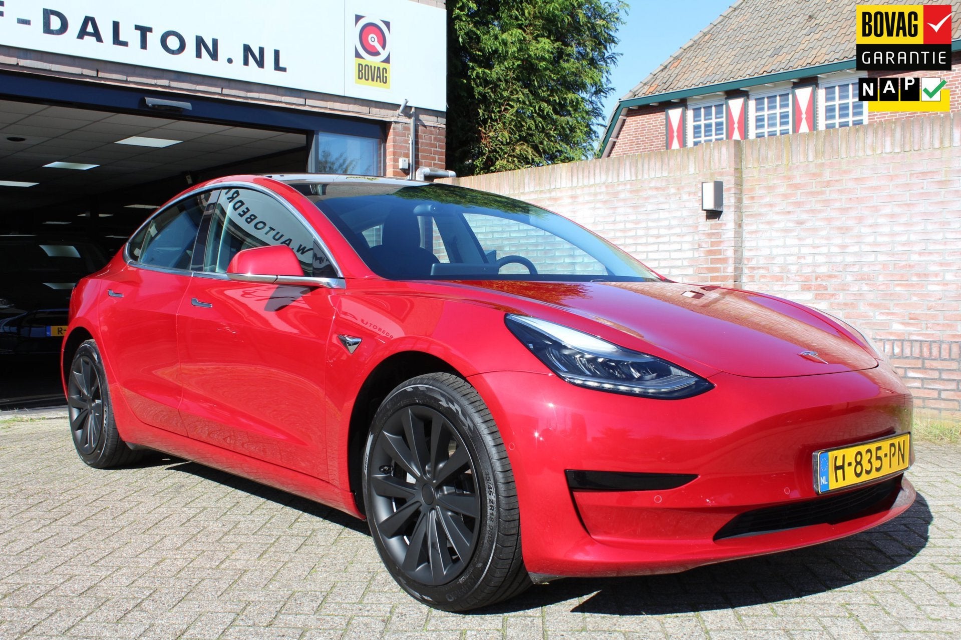 Tesla Model 3 RWD Plus 60 kWh AUTOPILOT / PANODAK / LEER, Auto's, Automaat, 238 pk, Achterwielaandrijving, Gebruikt