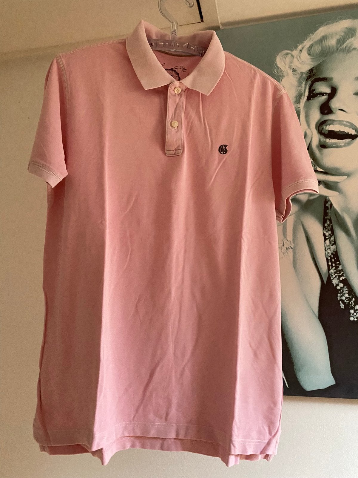 Lichtroze poloshirt GAP, maat L, Verzenden, Gedragen, Maat 52/54 (L), Roze