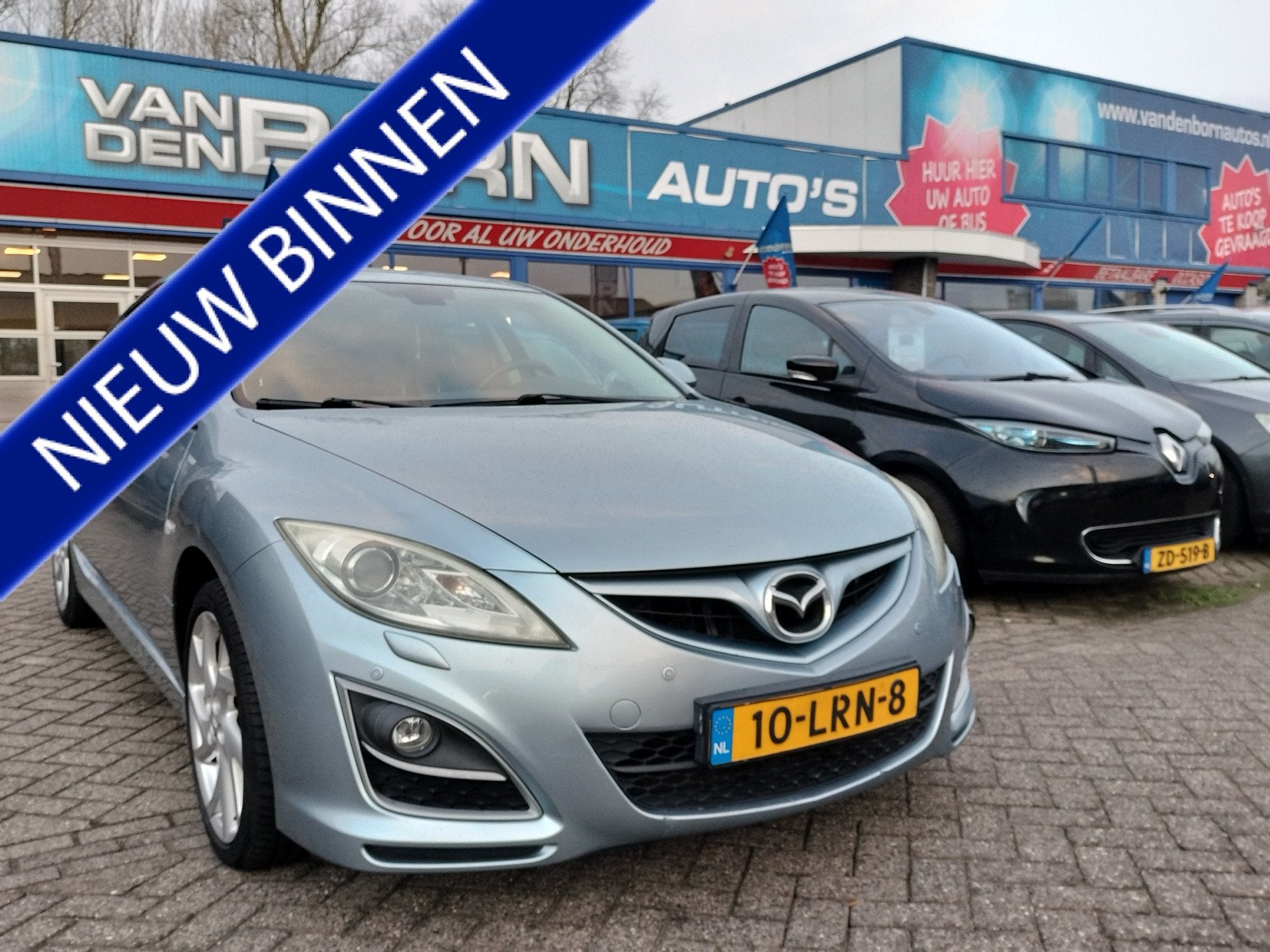 Mazda 6 2.5 GT-M Airco 18'' L.M.V Nw APK (bj 2010), Auto's, Euro 5, Gebruikt, Zwart, 4 cilinders