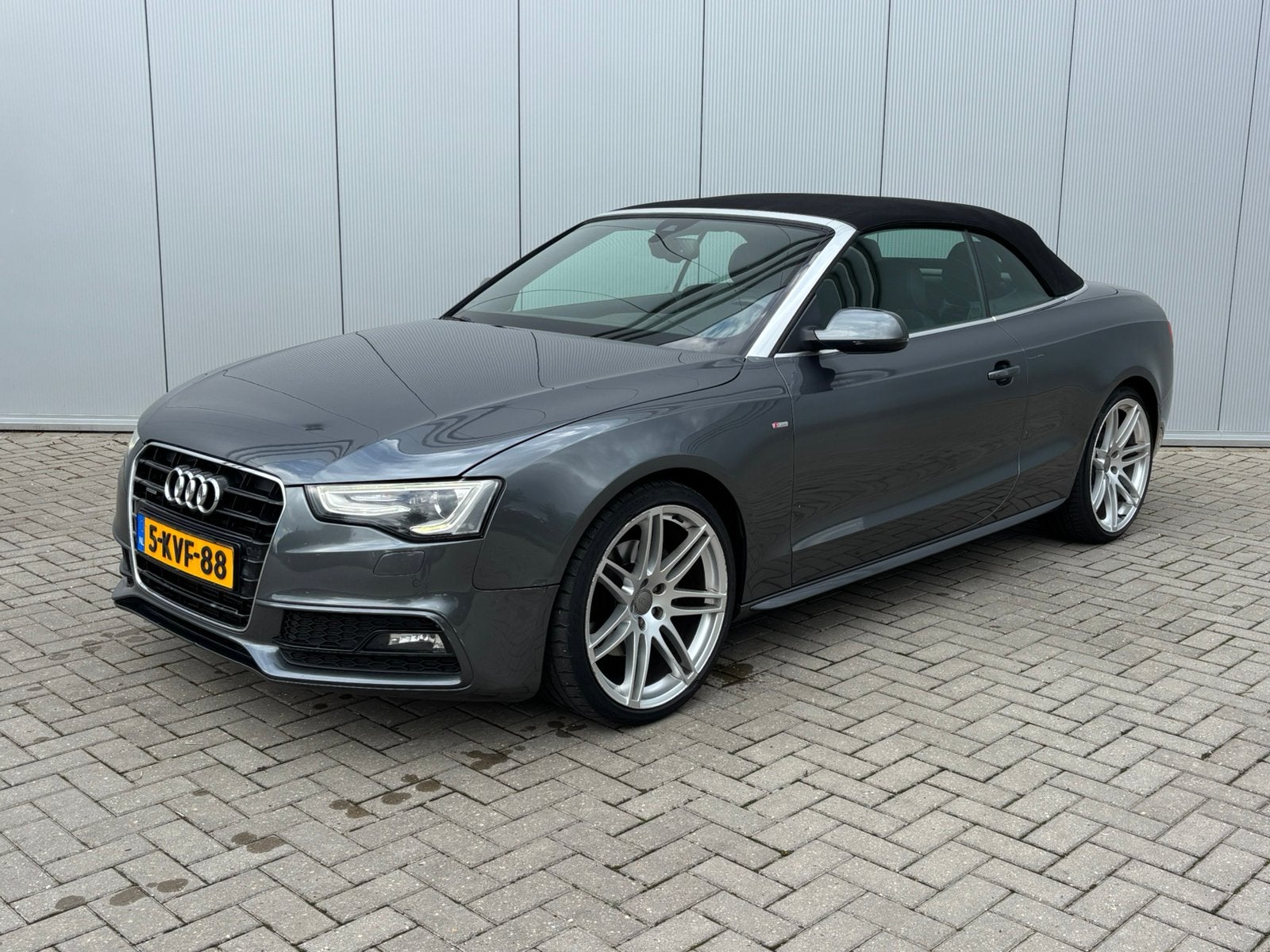 Audi A5 3.0 TDI 245pk Quattro Cabrio  2012 Face lift model, Auto's, Automaat, Zwart, Cabriolet, 4 stoelen