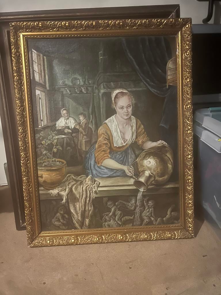 Antiek schilderij, Antiek en Kunst, Kunst | Schilderijen | Klassiek, Ophalen