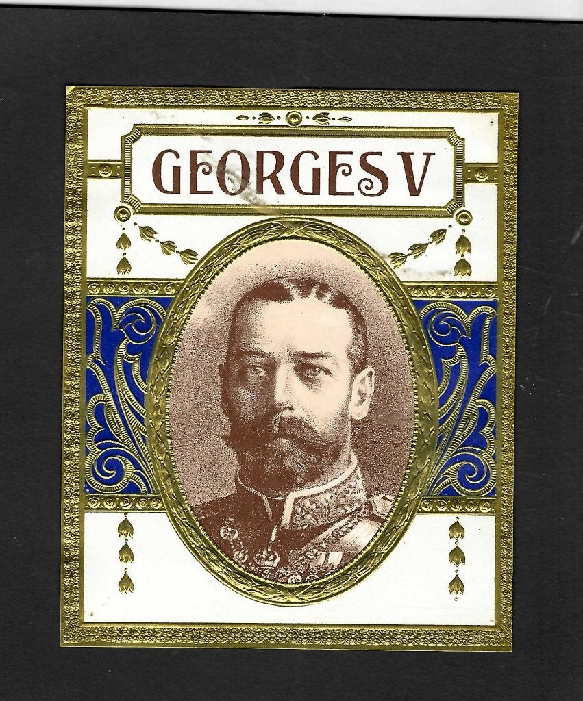 Georges V   etiket, Ophalen of Verzenden, Gebruikt, Sigarenbandjes