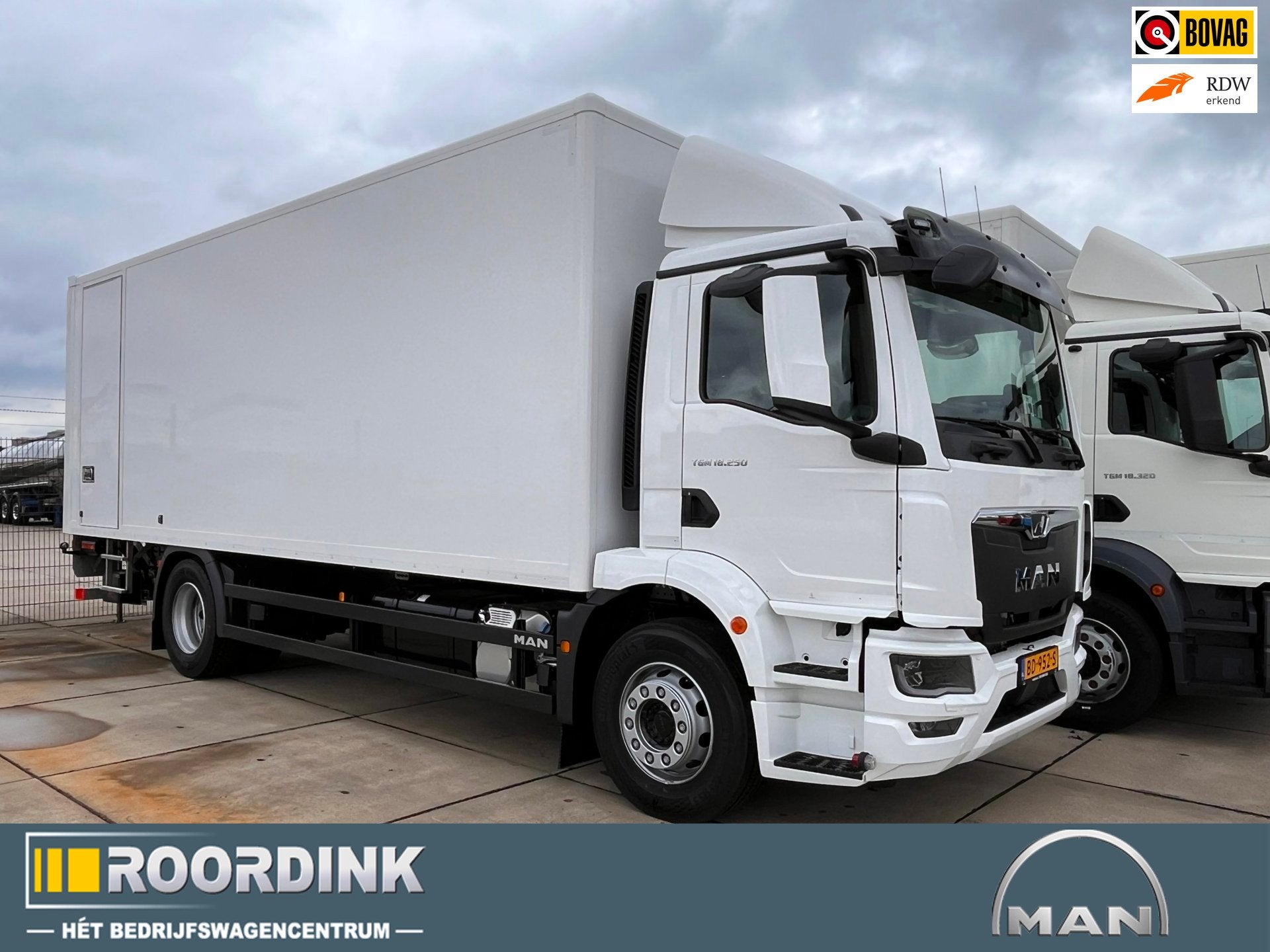 MAN TGM 18.250 4x2 BL CH Laadbak en laadklep, Auto's, Automaat, Dealer onderhouden, MAN, Wit