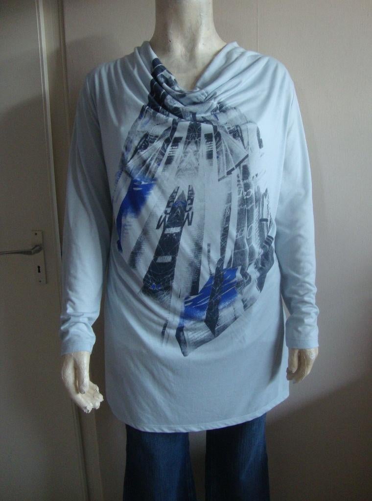 339.. nieuwe tuniek van x-two maat 48 - 50, Ophalen of Verzenden, Nieuw, Blauw, Blouse of Tuniek