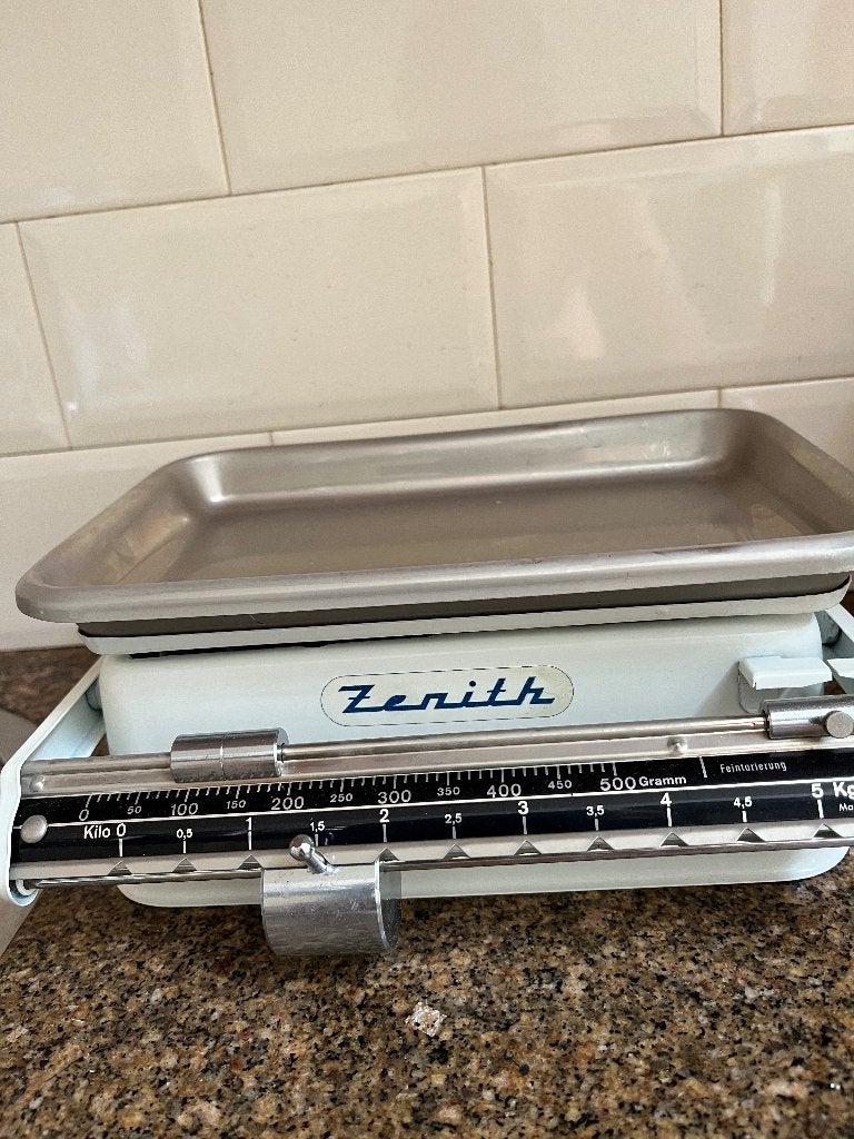 VINTAGE KEUKEN WEEGSCHAAL   ZENITH, Ophalen, Minder dan 10 kg, Keukenweegschaal, Nieuw