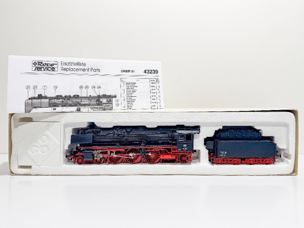 ROCO: 43239  DB Stoomlocomotief met Tender BR 01 150  *H0*, Ophalen, Gebruikt, Roco, Analoog