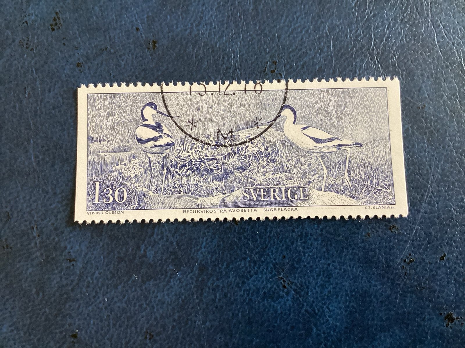Zweden 1978- Mi.1023-  130 Öre Avocet Vogel Gestempeld, Ophalen of Verzenden, Zweden, Gestempeld