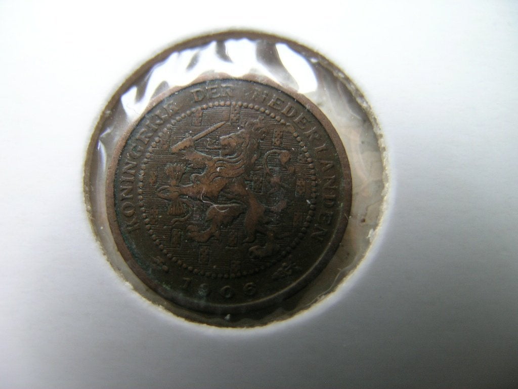 Halve Cent 1906 (nr 16), Ophalen of Verzenden, Koningin Wilhelmina, Overige waardes, Losse munt