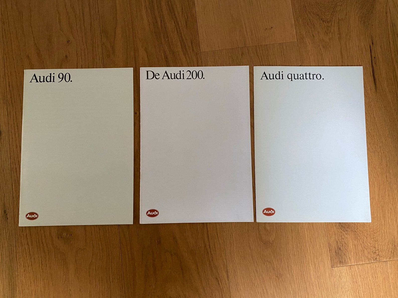 Verzameling Audi Folders eind jaren 80 (incl. Quattro), Ophalen of Verzenden, Nieuw, Audi