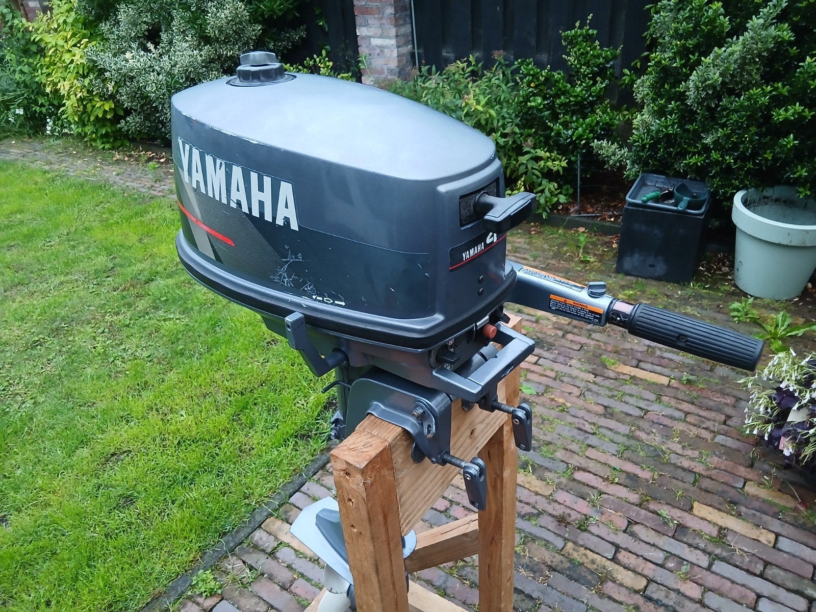 Yamaha 4PK kortstaart buitenboordmotor te koop, Ophalen, Gebruikt, Motor en Techniek, Zeilboot of Motorboot